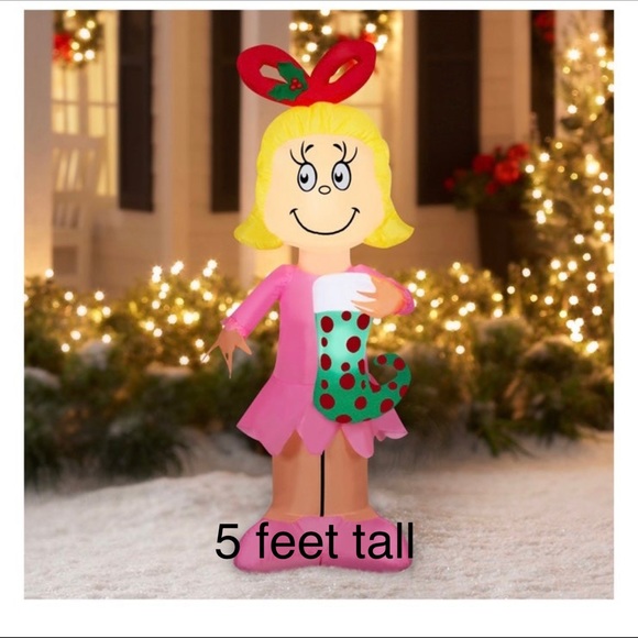 The grinch Cindy lou who airblown inflatable 5 feet - Picture 7 of 17
